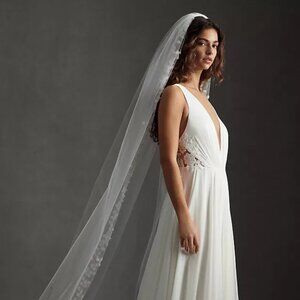 Jenny by Jenny Yoo Elinor Deep V-Neck Lace & Illusion Wedding Gown